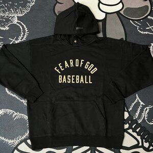 Fear of God Black Letter Print Hoodie
